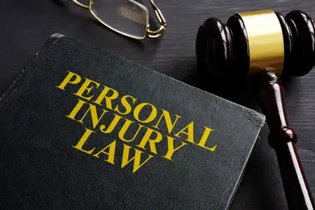 Personal Injury Lawsuit Loans Law Book and Gavel